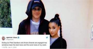 ICYMI: Ariana Grande and Pete Davidson Are Engaged, and Fans Are Losing Their Minds