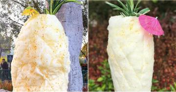 Disney's Glittery Pineapple Cotton Candy Is the Size and Shape of the Actual Fruit