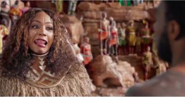 Watch "Horny as Hell" Tiffany Haddish Try to Take Over Wakanda - and Hit on T'Challa