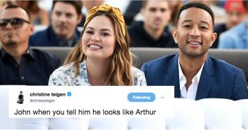 Chrissy Teigen Can't Stop Comparing John Legend to Arthur the Aardvark, and I'm Cackling