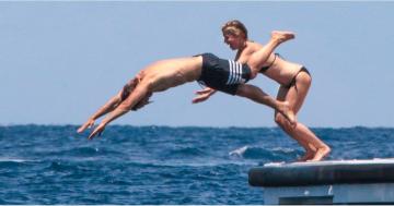 Gwyneth Paltrow Rocks a Black Bikini During a Blissful Boat Day With Brad Falchuk