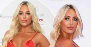 Amber Turner hits back at trolls who branded her &#039;pregnant&#039; after show-stopping turn in red dress at Caudwell Children Butterfly Ball