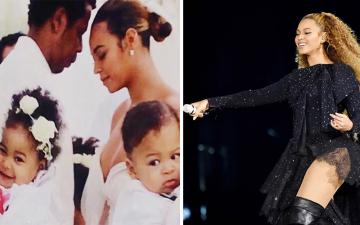 Beyoncé Wishes Twins Sir & Rumi Carter Happy 1st Birthday at Concert: "We Love You!"