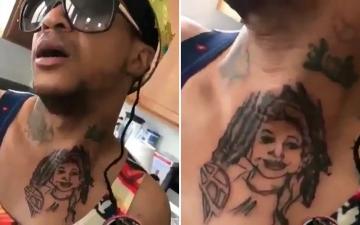 Orlando Brown Has a Huge Tattoo of Raven-Symoné on His Chest (PHOTO)