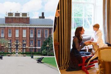 Kensington Palace: Inside Duchess of Cambridge Kate Middleton and Prince William&#039;s private family home where they live with Prince George and Princess Charlotte and new baby boy