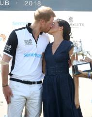 Prince Harry Plants a Kiss on Meghan Markle After His Polo Match, and Wow, My Heart