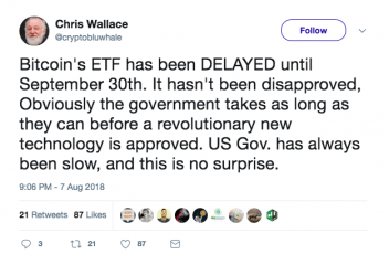 How Crypto Reacted to This Week's SEC Bitcoin ETF Delay