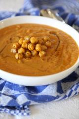 Pumpkin and Chickpeas Combine For the Creamiest Vegan Soup Ever