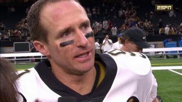 Drew Brees Emotional Interview After Breaking AllTime NFL Passing Record