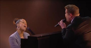 Alicia Keys and James Corden Hit ALL the Right Notes During Their "Shallow" Parody Cover