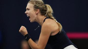 Boulter survives scare to put GB ahead v Greece in Fed Cup
