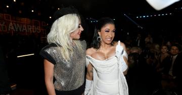 Cardi B Finally Met Her Beloved Lady Gaga at the Grammys, and We Want a Collab NOW