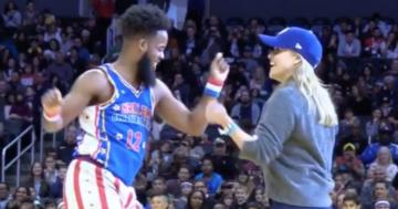 You Have to See Reese Witherspoon Enthusiastically Dancing With the Harlem Globetrotters
