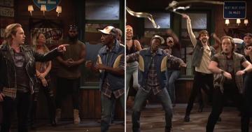 A Bar Fight Suddenly Turns Into an Impressive Synchronized Dance in This SNL Sketch