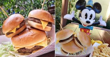 So, Here's the Thing: Disney Is Selling a Mickey Burger That's Topped With 2 Sliders