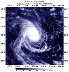 NASA finds a hint of an eye in Tropical Cyclone Pola