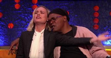 Samuel L. Jackson and Brie Larson Bring Some Serious Emotion to Their Performance of "Shallow"