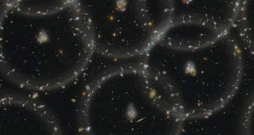 Hidden ancient neutrinos may shape the patterns of galaxies