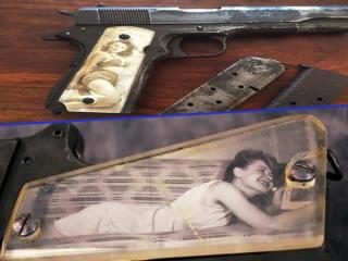 WWII “Sweetheart” pistol grips made from wreckage of downed planes (28 Photos)