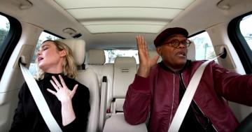 Brie Larson and Samuel L. Jackson's Ariana Tribute Act on Carpool Karaoke? I Want It, I Got It