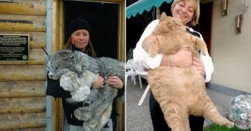 Girls show off their huge, hairy… cats (32 photos)