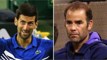 Indian Wells: Novak Djokovic greets legend Pete Sampras after win