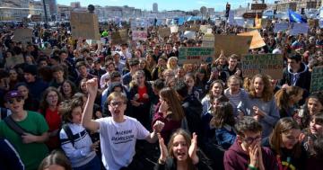 Young people take to the streets around the world in the #strike4climate