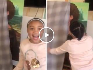 Awesome dad paints his daughter as Mona Lisa (Video)