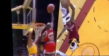 Jordan vs LeBron dunks: who is the greatest? (20 GIFs)