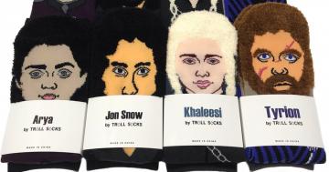 These Eerily Realistic Game of Thrones Socks Remind Us of Arya's Infamous Bag of Faces