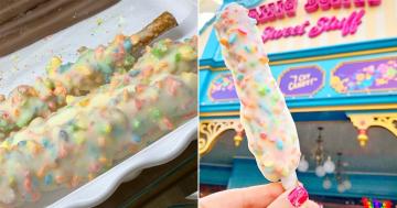 This Fruity Pebbles Pretzel Rod Is One of the Most Popular Things at Bing Bong's Sweet Stuff