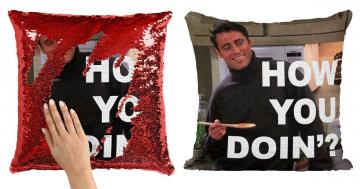 Joey Tribbiani Sequin Pillows Are Exactly What My Couch Needs, So, "How You Doin'?"