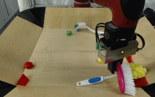 A robot has figured out how to use tools