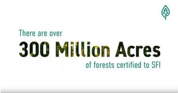 Forest sustainability by the acre: 300M+ certified to SFI