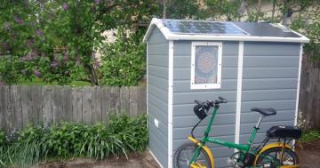 How to build a solar powered e-bike charging shed in sunny Eugene, Oregon