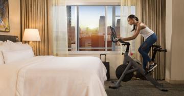 Hotels Are Starting to Offer In-Suite Workout Equipment, and We're Here For It