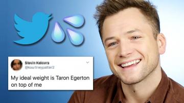 Taron Egerton Reads Thirst Tweets