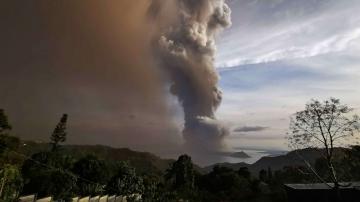 Philippine officials warn of 'volcanic tsunami' following eruption