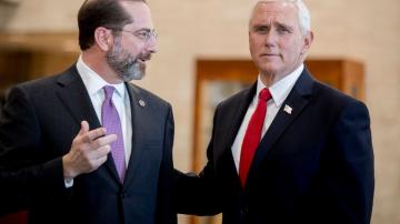 Pence tries to project calm as virus response coordinator