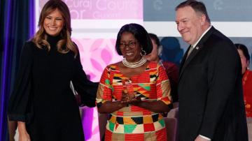 First lady helps honor women from 12 countries for courage