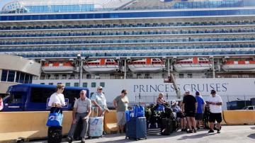 Another Princess cruise ship kept at sea pending virus tests