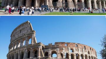 AP PHOTOS: Rome's eternally packed tourist sites emptied