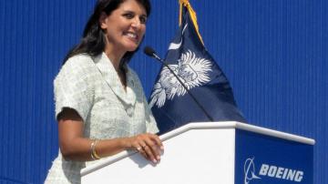 Nikki Haley resigns from Boeing board over airlines bailout