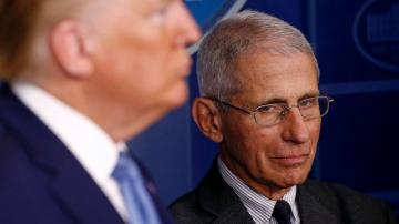 Fauci says he can't stop Trump from talking at briefings