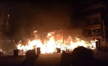 Fire At Furniture Market In Delhi's Shaheen Bagh, 4 Fire Trucks At Site