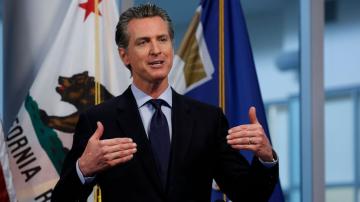 California governor encouraged by drop in ICU placements