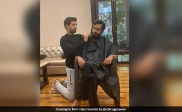 Salons Shut, Union Minister's Son Tweets Video Of Him Grooming Father