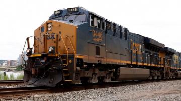 CSX 1Q profit drops 8%, railroad withdraws outlook for year