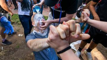 Can tear gas and pepper spray increase virus spread?