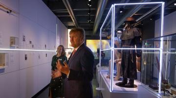 Dutch king opens disease exhibition delayed by pandemic